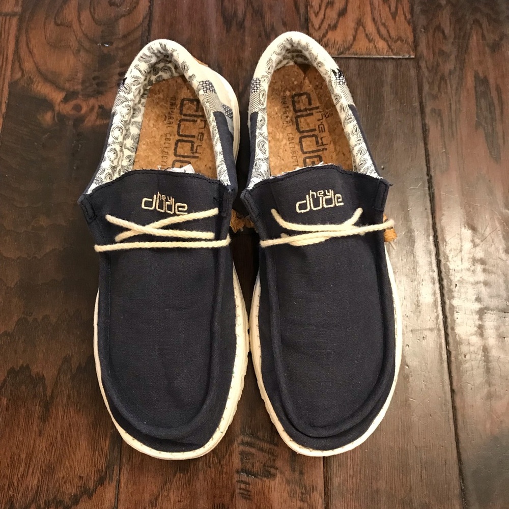 Hey Dude Shoes® Men's Wally Break Stitch Navy